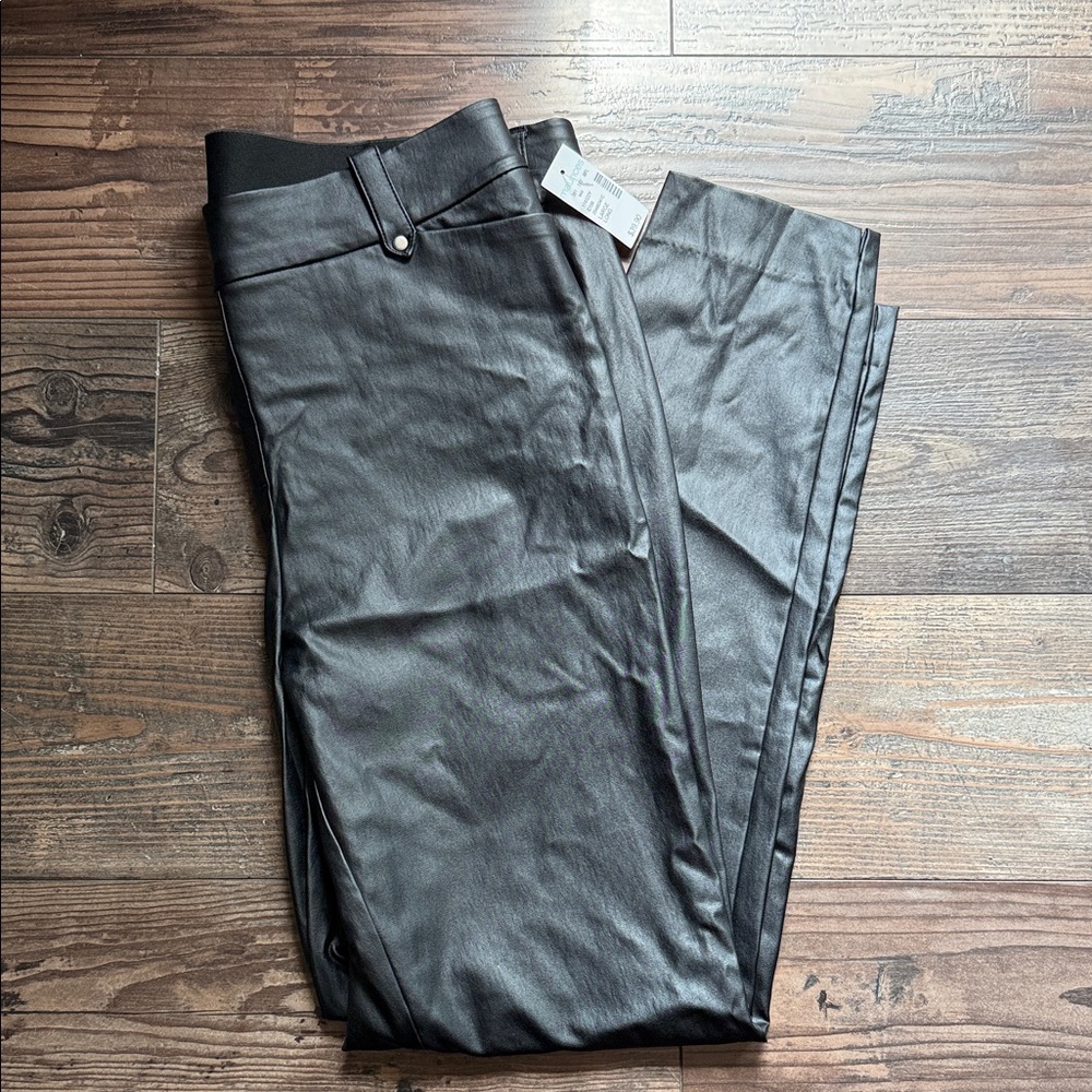 Maurices Black Faux Leather Pants